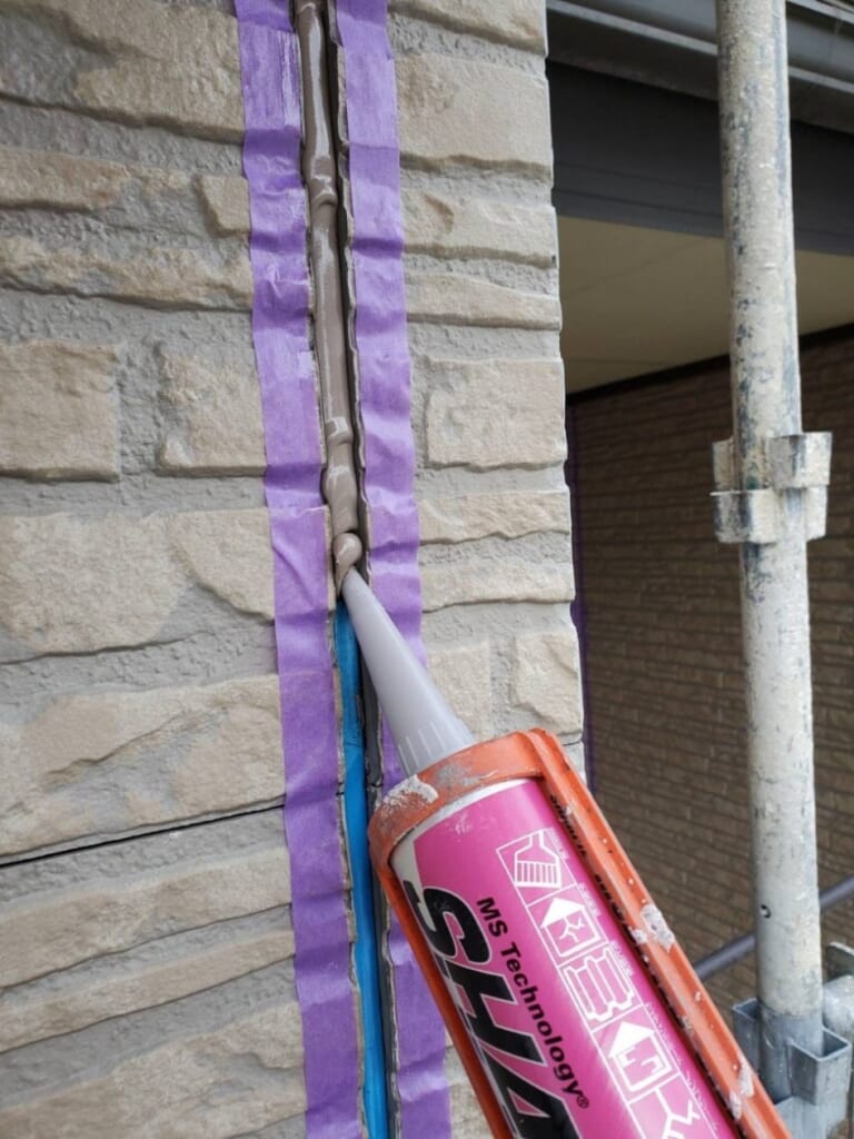 大阪支社T様邸目地補修２