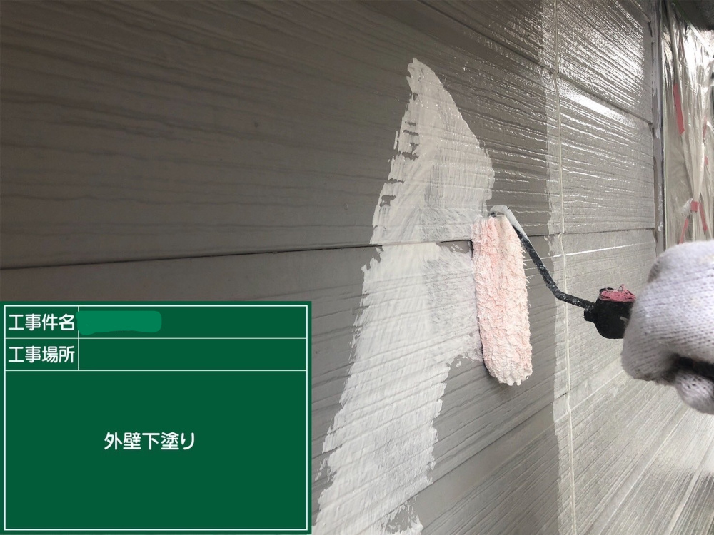 神戸支店N様邸外壁下塗り１