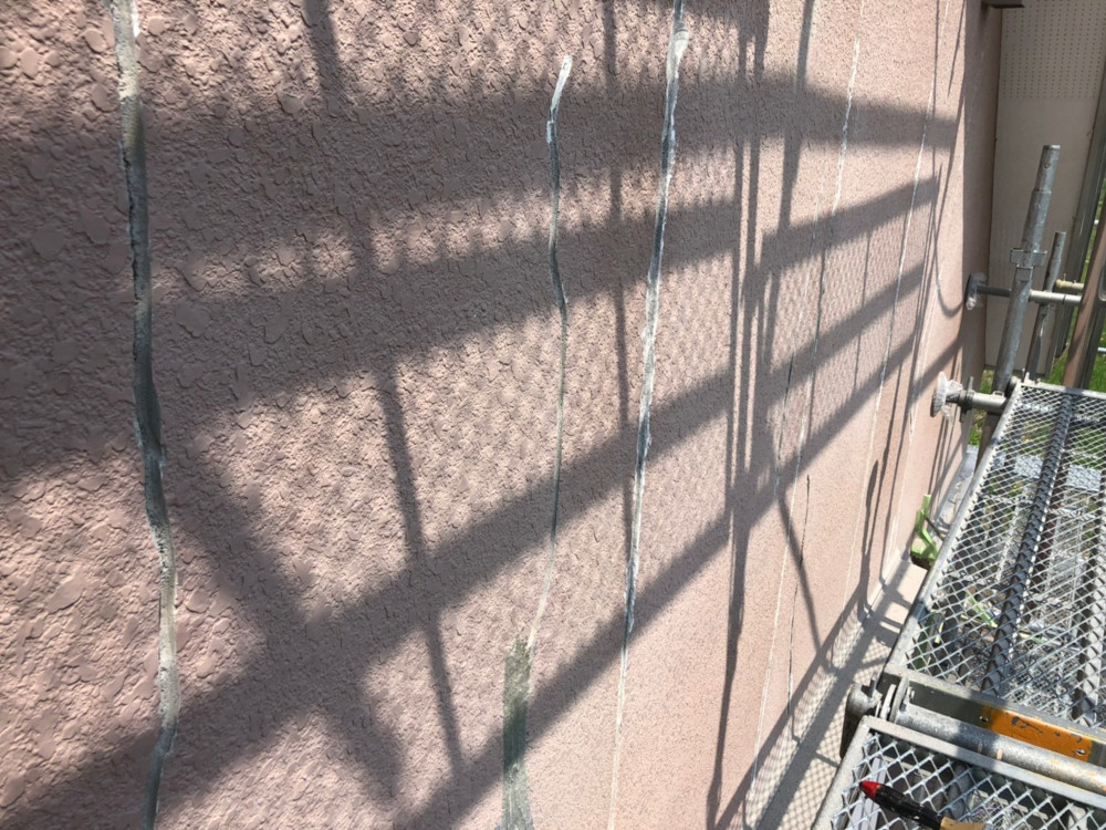 札幌支店N様邸外壁下塗り